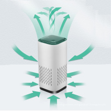 Home desktop personal negative ion new car small portable air purifier hepa filter with seven colorful breathing light